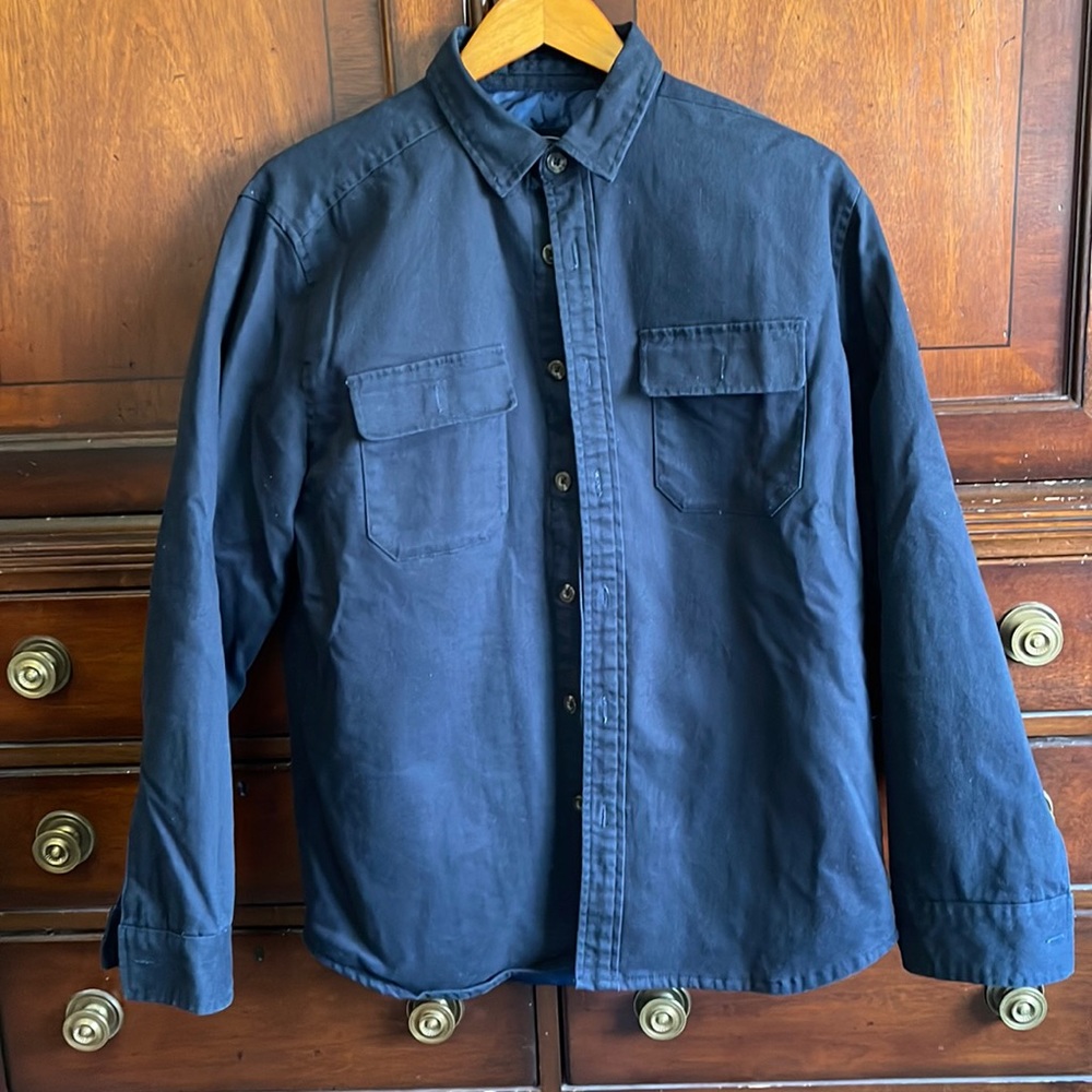 Men's Navy Shirt Jacket